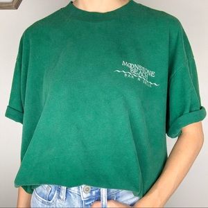 Moonstone Beach Cambria California Green T-Shirt